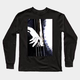 Jazz Bass Poster Long Sleeve T-Shirt